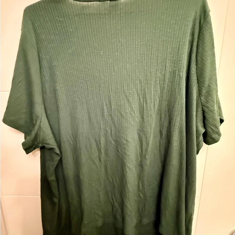 Old Navy Women's Olive V-Neck Blouse